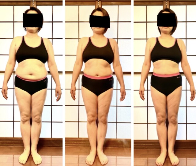 DNAダイエットをされた５０代女性のbefore＆after